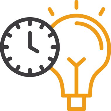 Zaman simgesi vektör illüstrasyonu