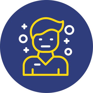 İnsan simgesinin vektör illüstrasyonu