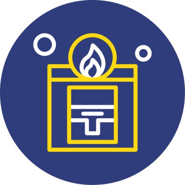 Ateş simgesinin vektör illüstrasyonu