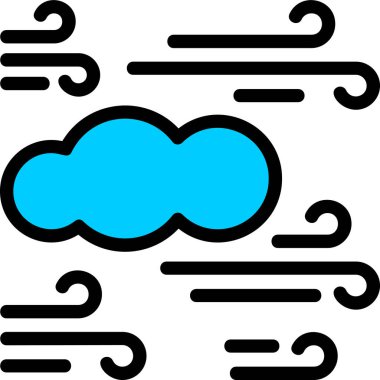 Bulut hesaplama simgesi ana hat biçiminde