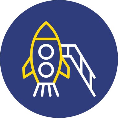 Roket simge vektör çizim