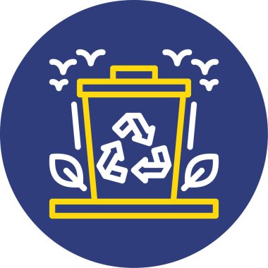 Çöp kutusu vektör illüstrasyonuName