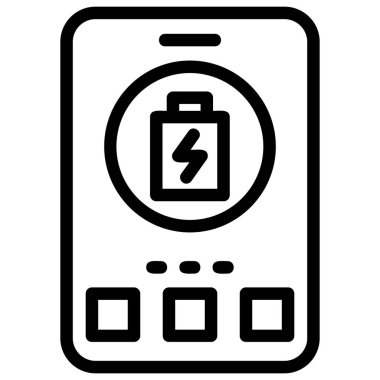 Pil. Web simgesi basit tasarım