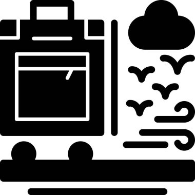 Ana hat biçiminde bulut depolama simgesi