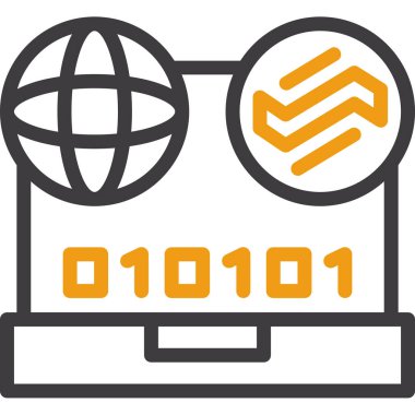 Kod simgesi vektör illüstrasyonu. Web ve yazılım için biçim