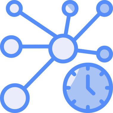 Zaman doldu. Web simgesi basit illüstrasyon