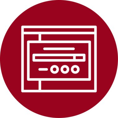 vektör lcd simgesi illüstrasyonu