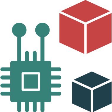 4 simge kümesi, düz vektör illüstrasyonu