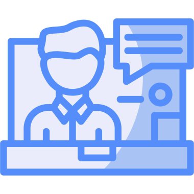 Sohbet simgesi vektör illüstrasyonu