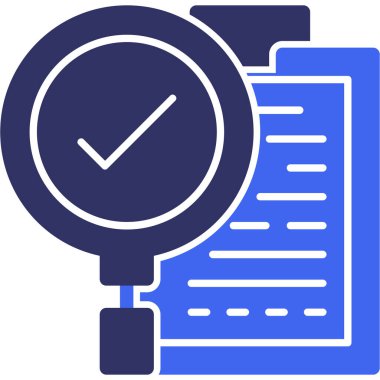 Kontrol listesi. Web simgesi basit tasarım