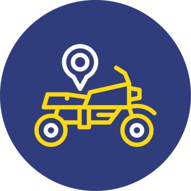 Modern yol simgesinin vektör illüstrasyonu