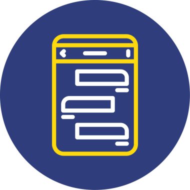 Dosya simgesinin vektör illüstrasyonu