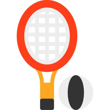 Tenis düz vektör simgesi