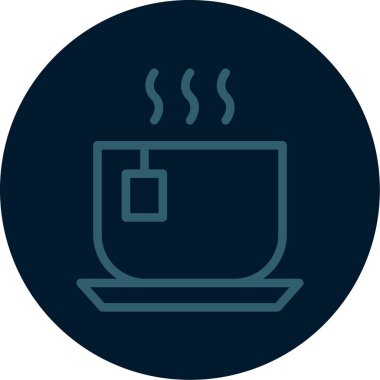 Modern b 'nin vektör illüstrasyonu kahve ikonundan yoksun