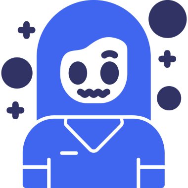 Cadılar Bayramı simgesi, vektör illüstrasyonu