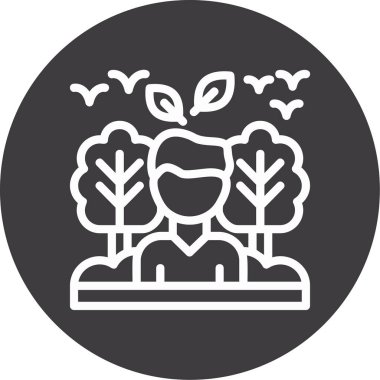 İnsan simgesinin vektör illüstrasyonu