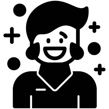 kadın avatar vektör simgesi