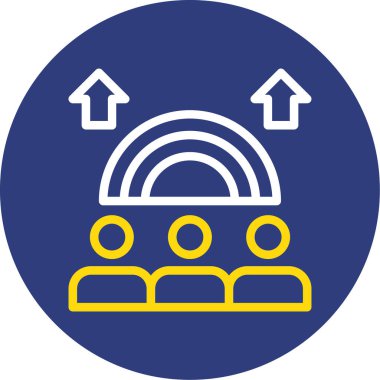 Modern eğitim ikonunun vektör illüstrasyonu