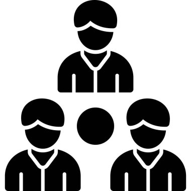 iş adamları takım simgesi ana hatları biçiminde