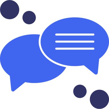 Konuş. Web simgesi basit illüstrasyon