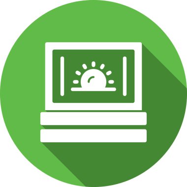 dizüstü bilgisayar simgesi, vektör illüstrasyonu