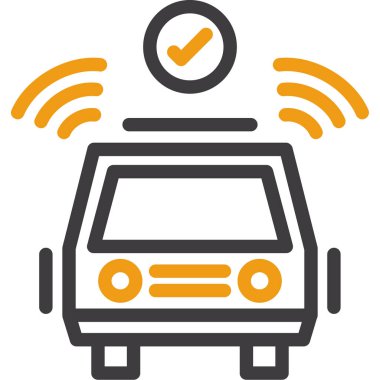 Taksiyle. Web simgesi basit illüstrasyon