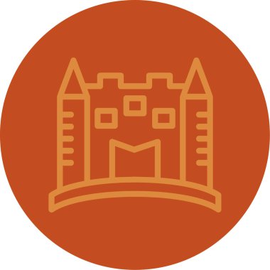 kale ikonu vektör illüstrasyonu