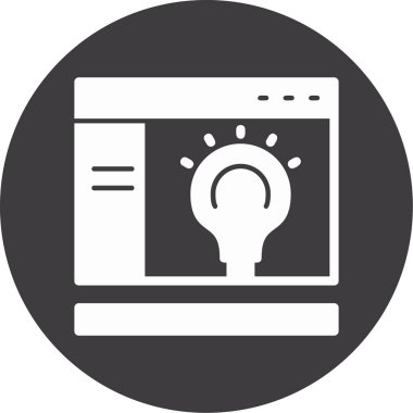 Web simgesi vektör illüstrasyonu