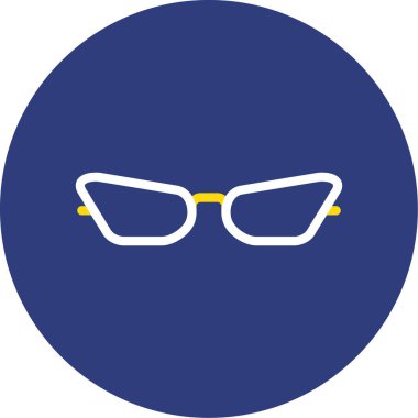 Gözlük ikonu. Web için basit gözlük vektör simgeleri çizimi