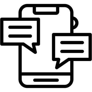 İleti simgesi vektörlü konuşma balonu