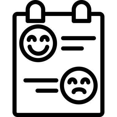 Gülümseme simgesi, vektör illüstrasyonu