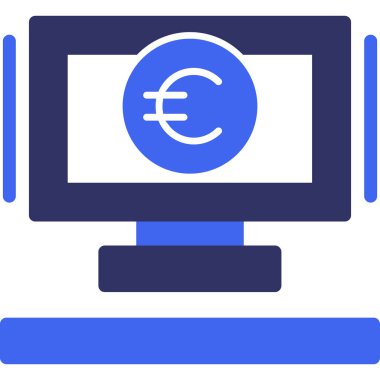 çevrimiçi bankacılık vektör simgesi