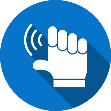 Bir işaret tutan el.