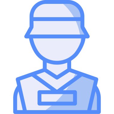 polis simgesi vektör illüstrasyonu