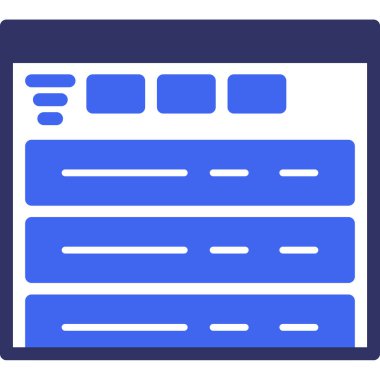 Belge. Web simgesi basit illüstrasyon