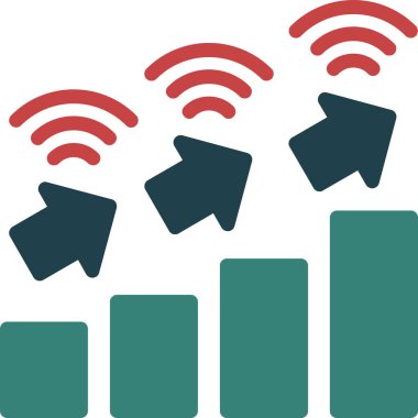 Wifi simgesi, vektör illüstrasyonu