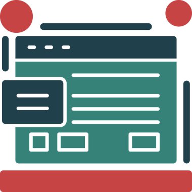 tarayıcı web simge vektör çizim