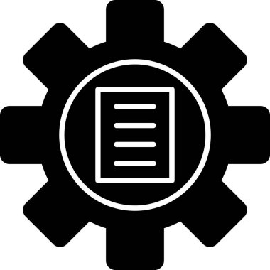 dişli simgesi, vektör illüstrasyonu ayarlanıyor