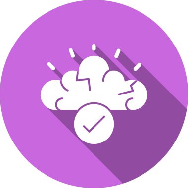 Fırtına bulutu vektör illüstrasyonu