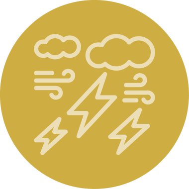 Şimşek simgesi vektör illüstrasyonu