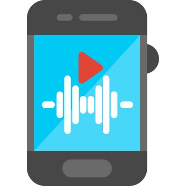 ses oynatıcı düz simge