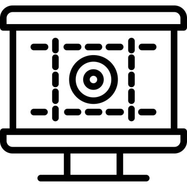 tarayıcı web simgesi, basit vektör illüstrasyonu