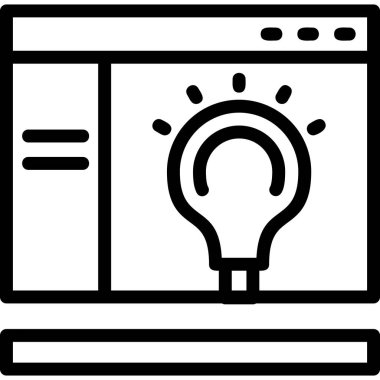 fikir simgesi, vektör illüstrasyonu