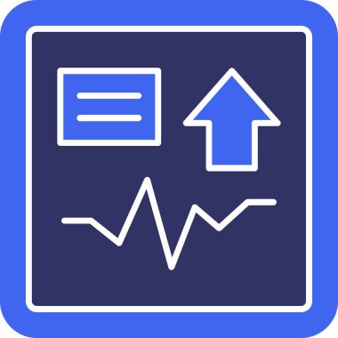 Bir rapor simgesinin vektör illüstrasyonu