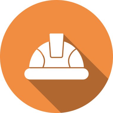 Miğfer. Web simgesi vektör illüstrasyonu