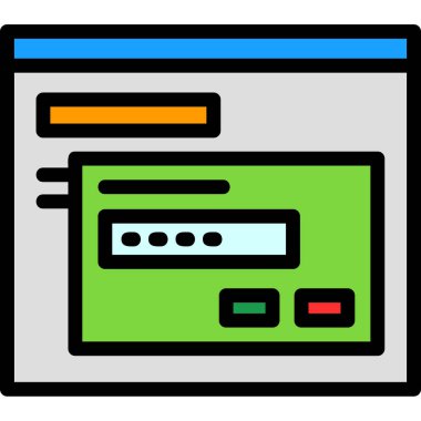 Tarayıcı bilgisayar tarayıcı simgesi - taslak biçimi