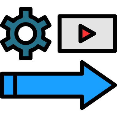 Simge, vektör illüstrasyonu ayarlanıyor