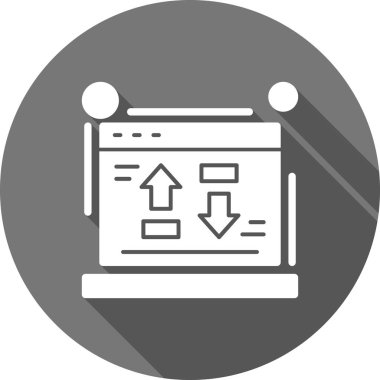 seo modern simgesinin vektör illüstrasyonu