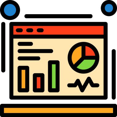 Analiz grafiği çizelgesi simgesi - taslak biçimi