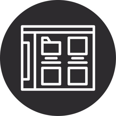 seo modern simgesinin vektör illüstrasyonu